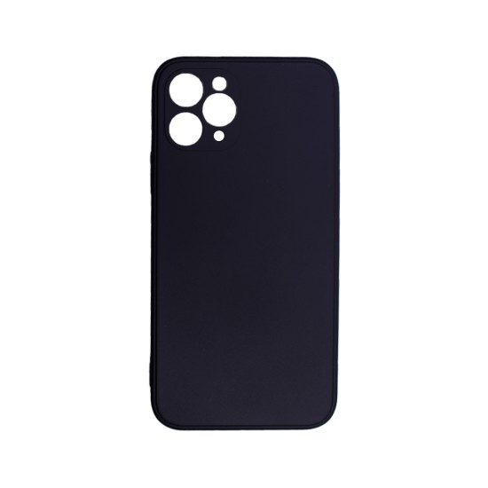 Capa de Silicone com Moldura de Câmera para Apple iPhone 11 Pro Max Preto